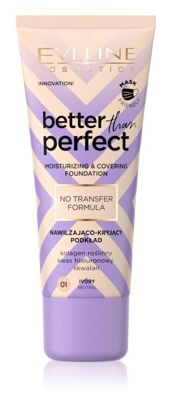 Увлажняющая основа Eveline Cosmetics Better than Perfect, оттенок 01 Ivory Neutral 30 мл
Увлажняющая основа Eveline Cosmetics Better than Perfect, оттенок 01 Ivory Neutral 30 мл