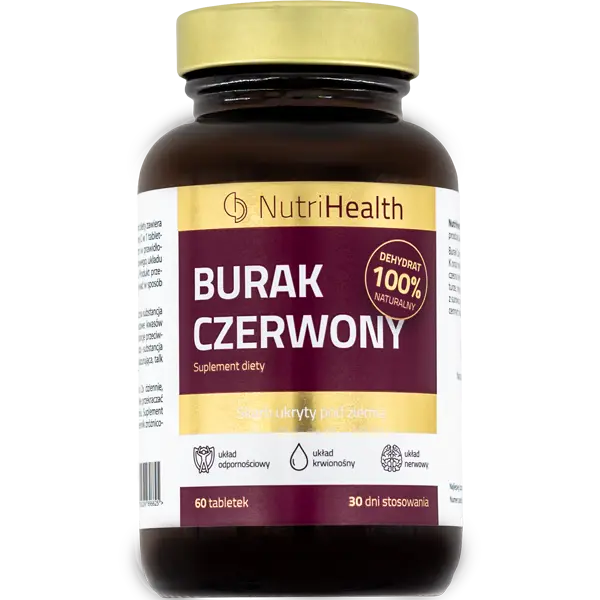 NutriHealth Burak Czerwony биологически активная добавка, 60 таблеток/1 упаковка
NutriHealth Burak Czerwony биологически активная добавка, 60 таблеток/1 упаковка