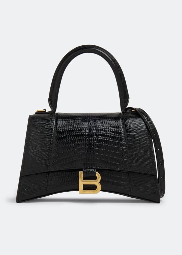 Сумка BALENCIAGA Hourglass S top-handle bag, черный 
Сумка BALENCIAGA Hourglass S top-handle bag, черный