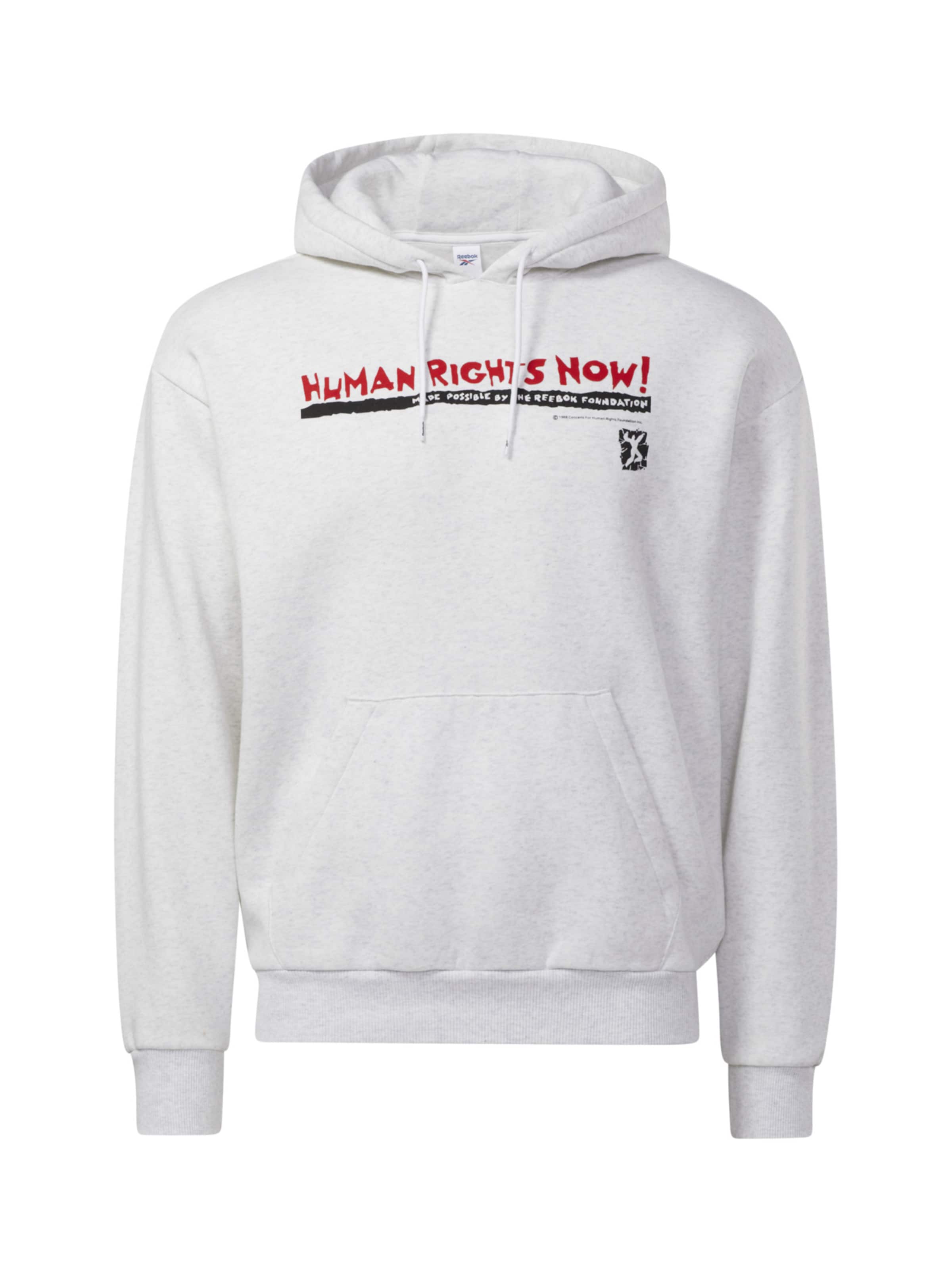Reebok Толстовка 'Human Rights Now!' в крапчатом сером
Reebok Толстовка 'Human Rights Now!' в крапчатом сером
