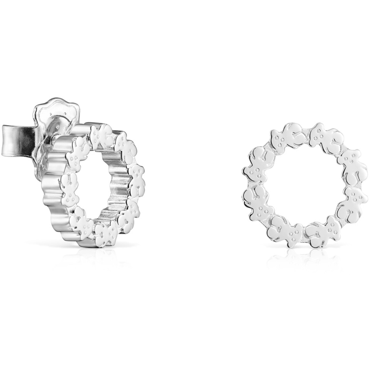 Серьги Tous Small Straight Disc, серебро 
Серьги Tous Small Straight Disc, серебро