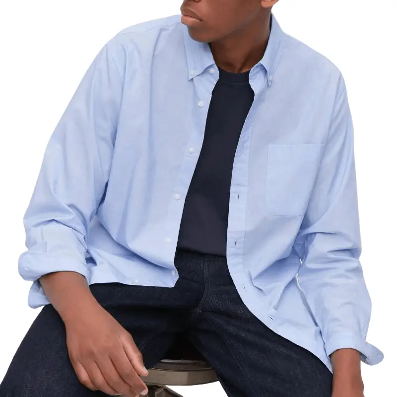 Рубашка Uniqlo, голубой 
Рубашка Uniqlo, голубой