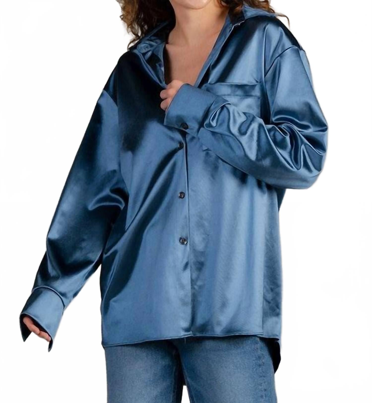 Блуза Shine All The Time в цвете «сланцево-голубой» Sew In Love, сланцево-синий
Блуза Shine All The Time в цвете «сланцево-голубой» Sew In Love, сланцево-синий