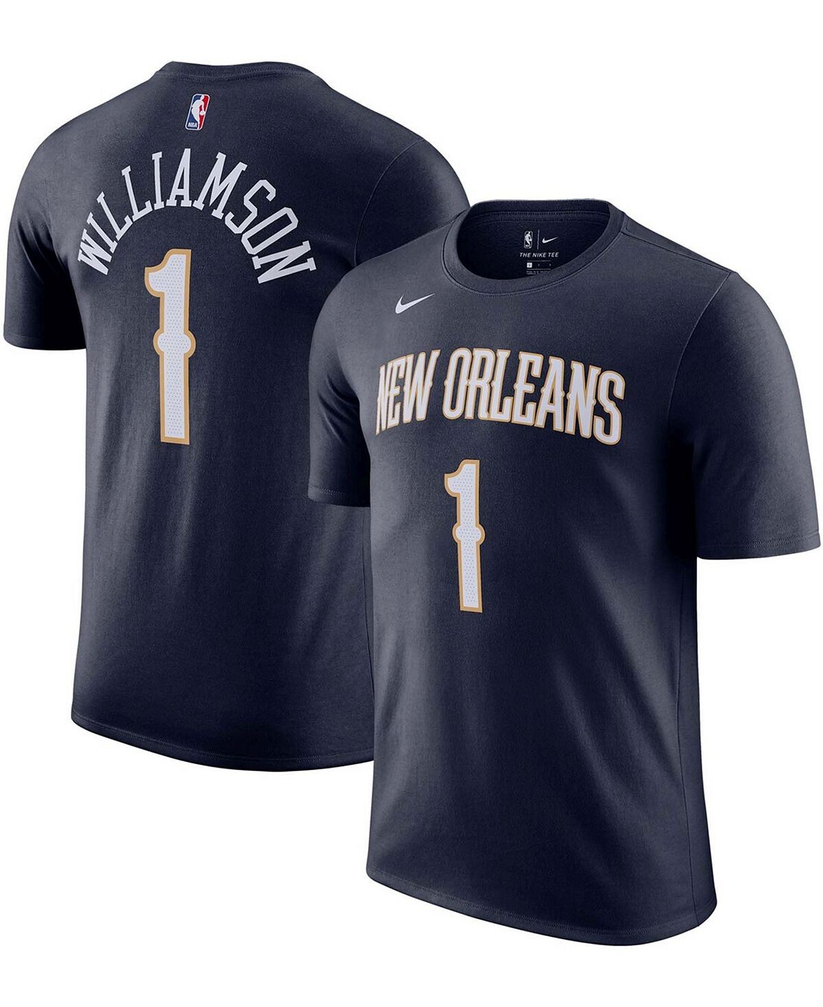 Мужская футболка zion williamson navy new orleans pelicans с именем и номером Nike, синий
Мужская футболка zion williamson navy new orleans pelicans с именем и номером Nike, синий