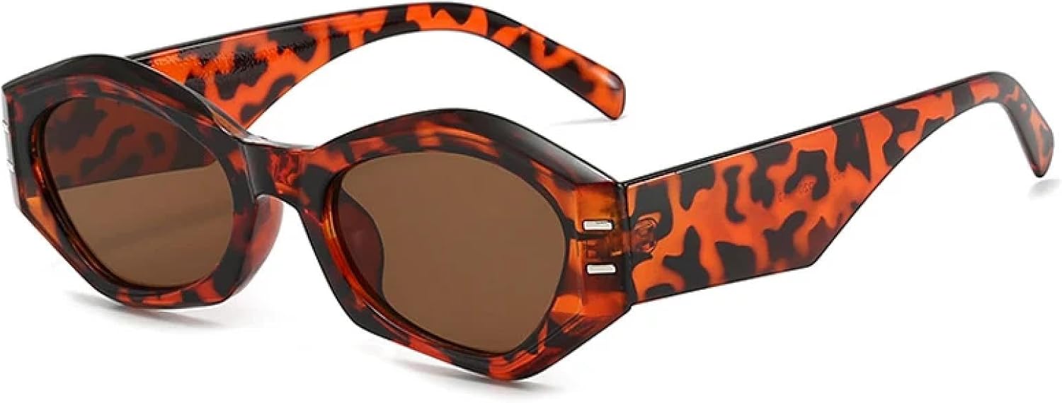 Модные солнцезащитные очки «кошачий глаз» с неровными заклепками, для женщин и мужчин, классические, роскошные, для путешествий и вождения, с защитой от УФ-излучения UV400 TKKTLLT, Leopard Brown
Модные солнцезащитные очки «кошачий глаз» с неровными заклепками, для женщин и мужчин, классические, роскошные, для путешествий и вождения, с защитой от УФ-излучения UV400 TKKTLLT, Leopard Brown