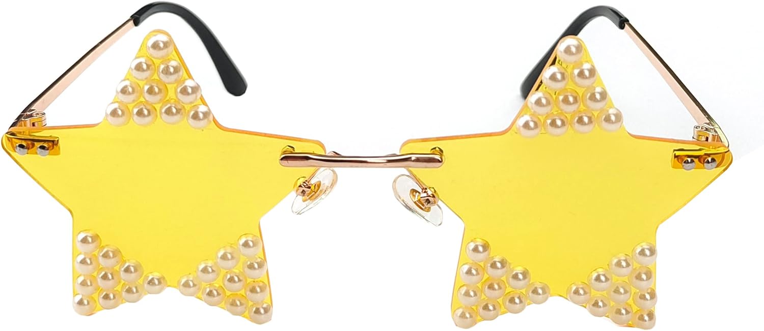 Солнцезащитные очки Willochra без оправы в форме звезды, прозрачные солнцезащитные очки для женщин/мужчин, очки для вечеринок, очень милые очки с пентаграммой, Z-yellow
Солнцезащитные очки Willochra без оправы в форме звезды, прозрачные солнцезащитные очки для женщин/мужчин, очки для вечеринок, очень милые очки с пентаграммой, Z-yellow