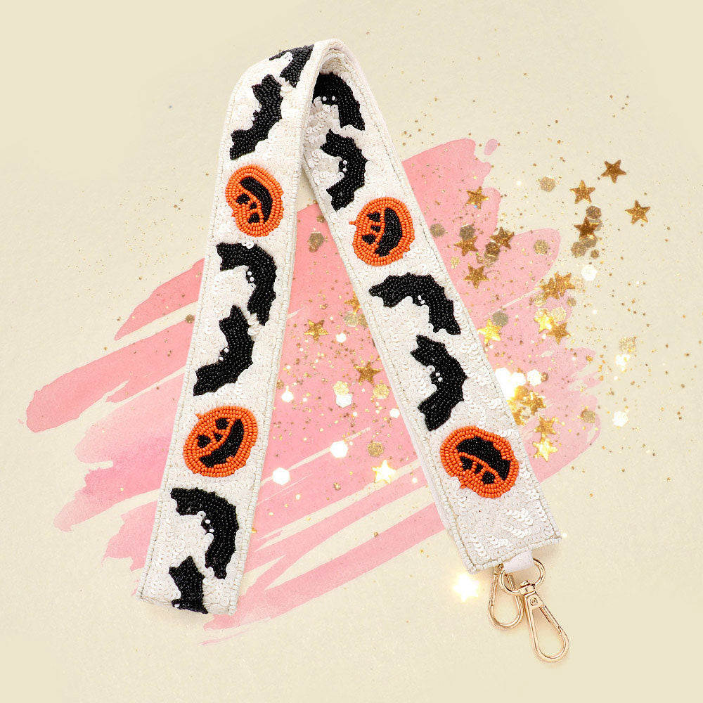 Ремешок для сумки с бусинами в виде летучей мыши и тыквенных семечек на Хэллоуин FASHNZFAB
Ремешок для сумки с бусинами в виде летучей мыши и тыквенных семечек на Хэллоуин FASHNZFAB