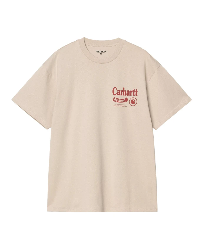 Бежевая хлопковая футболка с короткими рукавами и графическим принтом. Carhartt Wip, бежевый
Бежевая хлопковая футболка с короткими рукавами и графическим принтом. Carhartt Wip, бежевый
