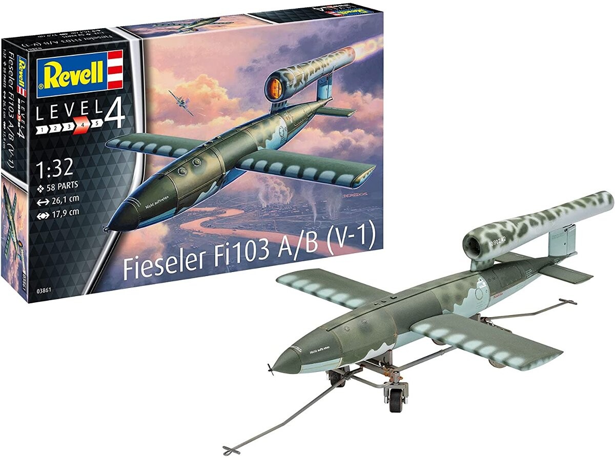 Revell, Fieseler Fi103 A/B V-1, Модельный комплект, 8+
Revell, Fieseler Fi103 A/B V-1, Модельный комплект, 8+