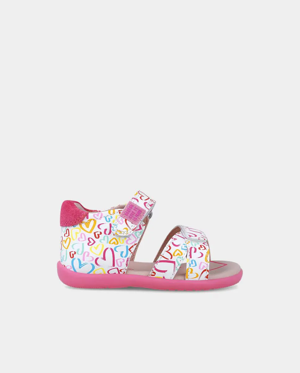 Открытые кожаные сандалии для девочек с принтом в виде сердца Agatha Ruiz de la Prada, мультиколор
Открытые кожаные сандалии для девочек с принтом в виде сердца Agatha Ruiz de la Prada, мультиколор