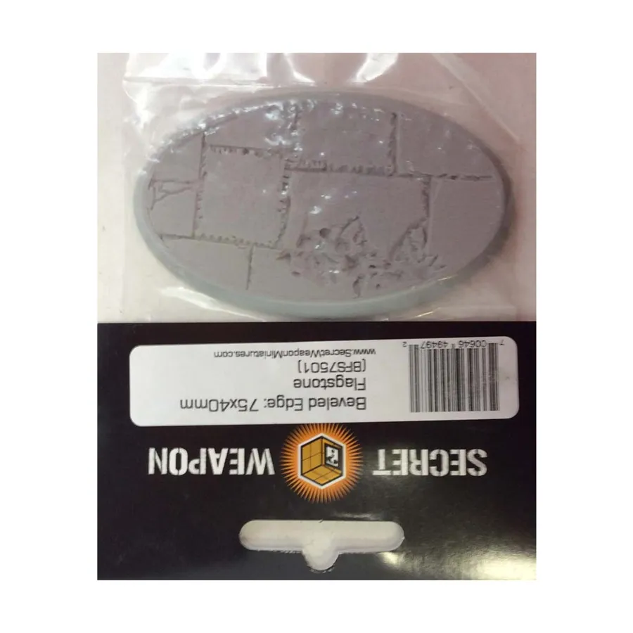 Основание со скошенной кромкой 75x40 мм — плитняк, Miniature Bases - Flagstone
Основание со скошенной кромкой 75x40 мм — плитняк, Miniature Bases - Flagstone