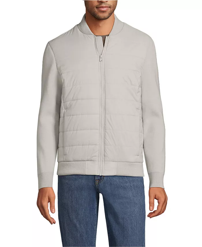 Мужская утепленная толстовка-куртка Lands' End, черный
Мужская утепленная толстовка-куртка Lands' End, черный