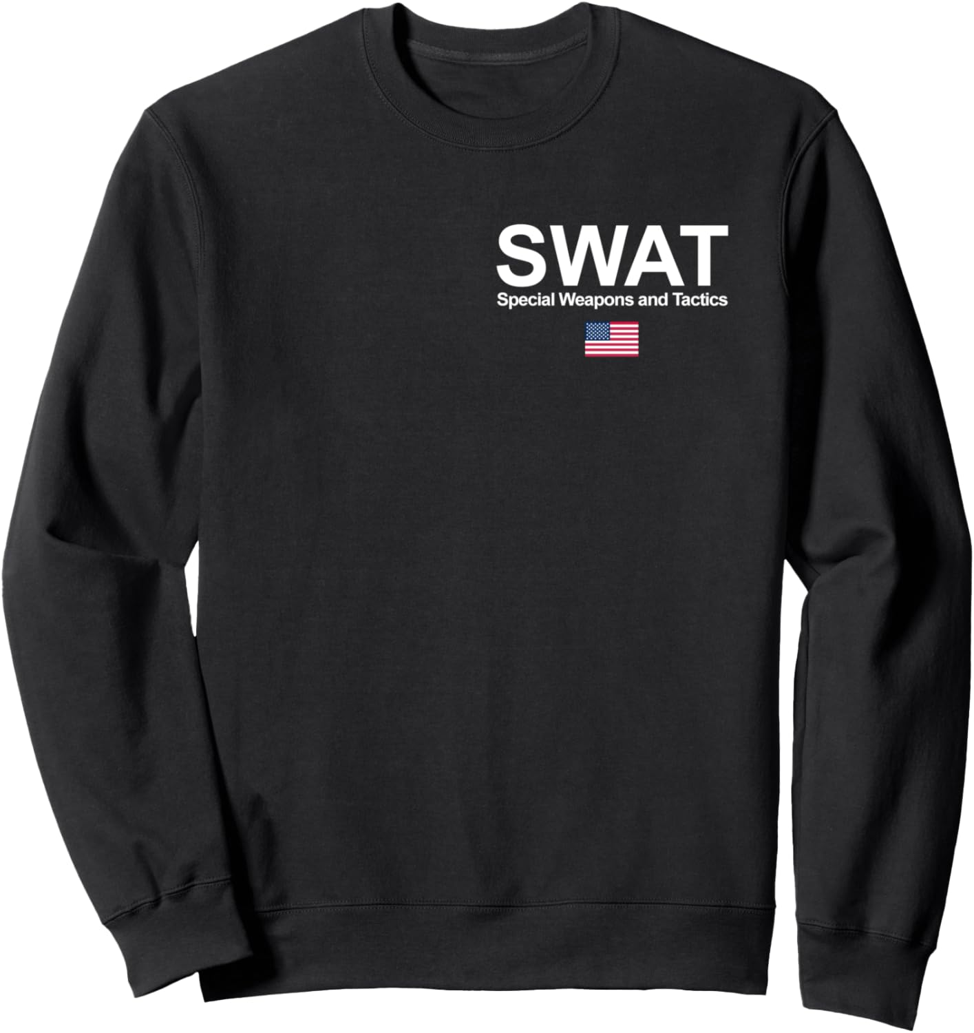 Толстовка SWAT, толстовка с логотипом флага США и изображением флага спецназа Swat T-Shirt, Original Special Unit Outfit, черный
Толстовка SWAT, толстовка с логотипом флага США и изображением флага спецназа Swat T-Shirt, Original Special Unit Outfit, черный