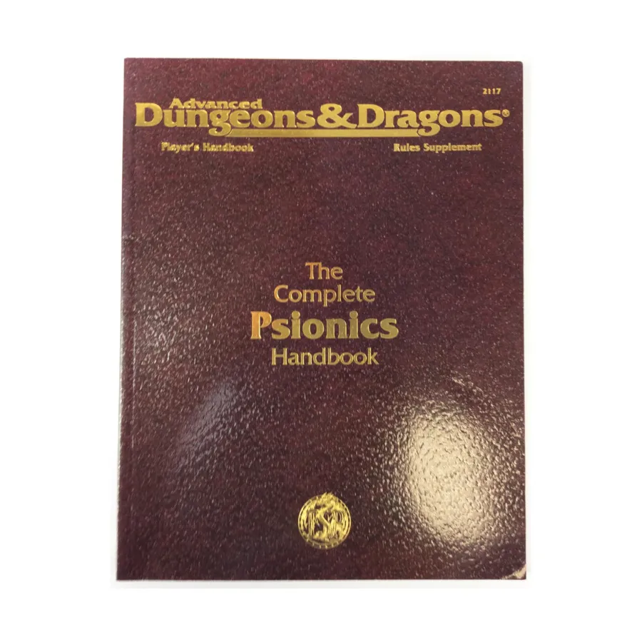 Complete Psionics Handbook (9th Printing), Advanced Dungeons & Dragons (2nd Edition) - Player's Guides & Books, мягкая обложка
Complete Psionics Handbook (9th Printing), Advanced Dungeons & Dragons (2nd Edition) - Player's Guides & Books, мягкая обложка