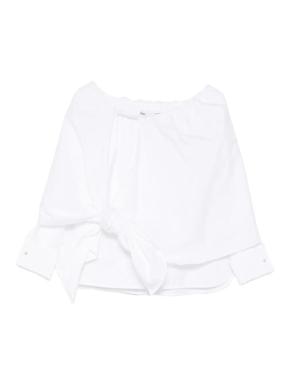 Рубашка из хлопка со слоями и завязкой Max Mara, белый
Рубашка из хлопка со слоями и завязкой Max Mara, белый
