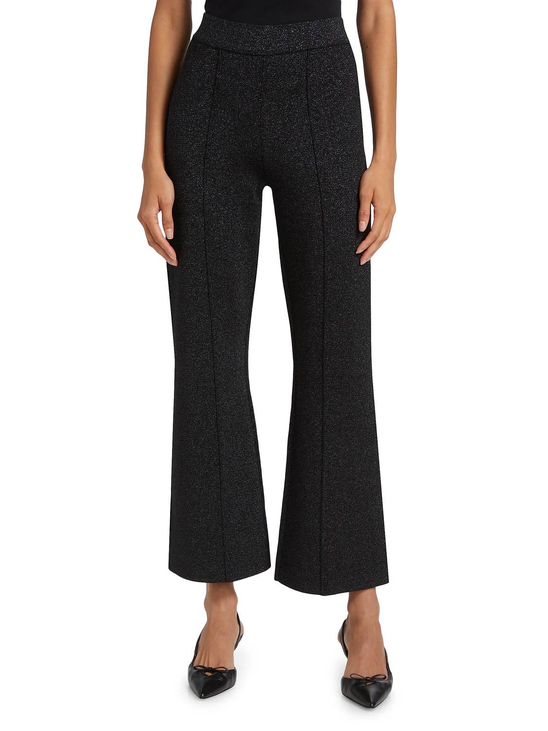 Ren Fit N Flare вязаные брюки в черно-сером цвете L'Agence
Ren Fit N Flare вязаные брюки в черно-сером цвете L'Agence