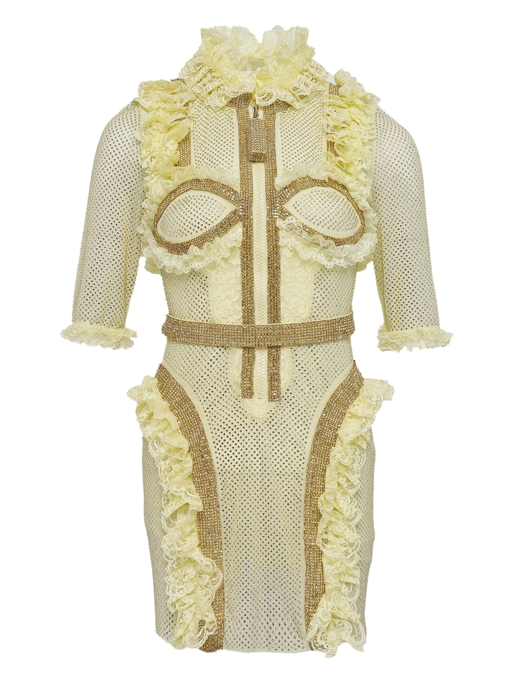 Мини-платье с оборками Self-Portrait, желтый
Мини-платье с оборками Self-Portrait, желтый