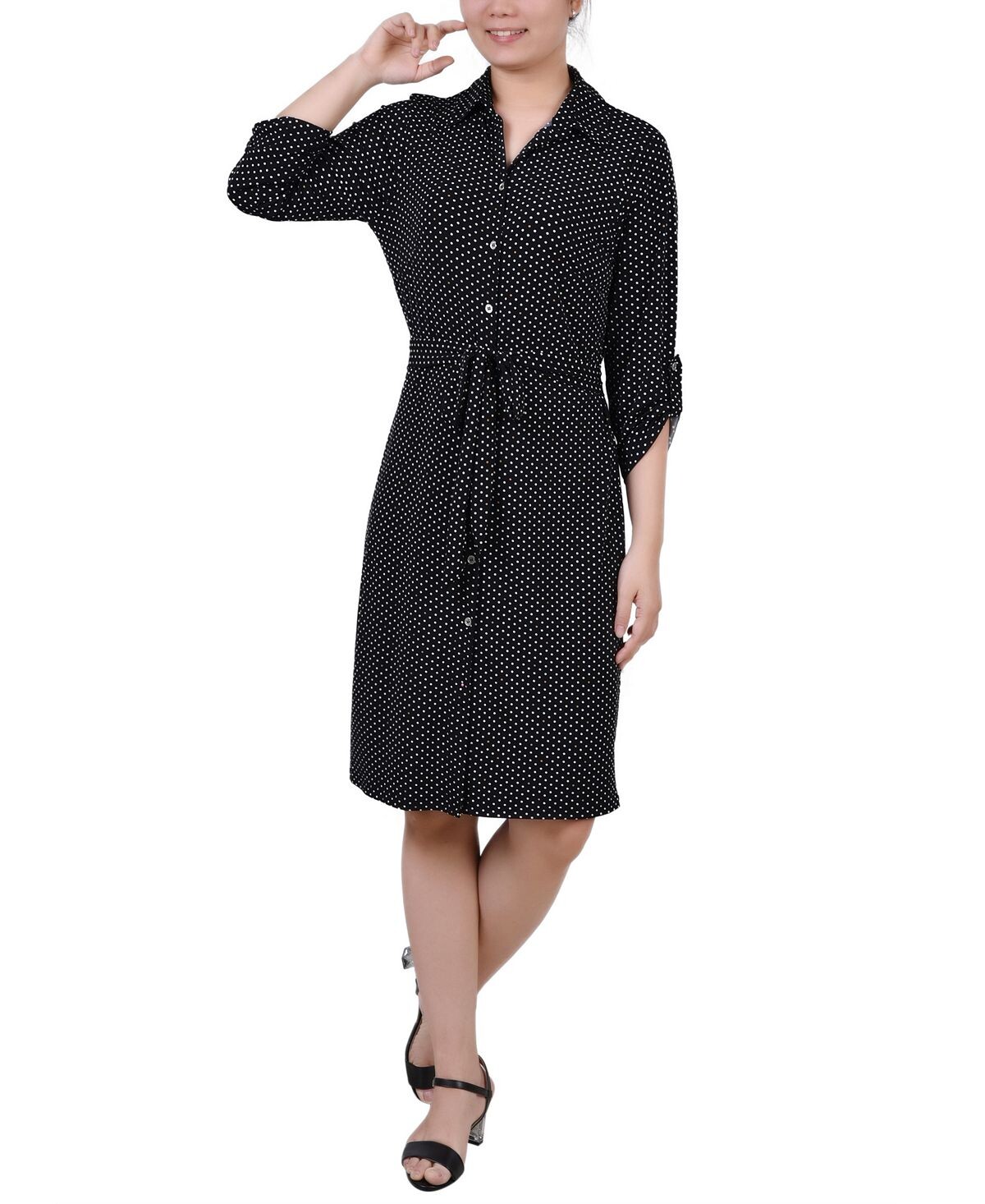 Миниатюрное платье-рубашка с принтом и рукавами 3/4 NY Collection, мульти
Миниатюрное платье-рубашка с принтом и рукавами 3/4 NY Collection, мульти