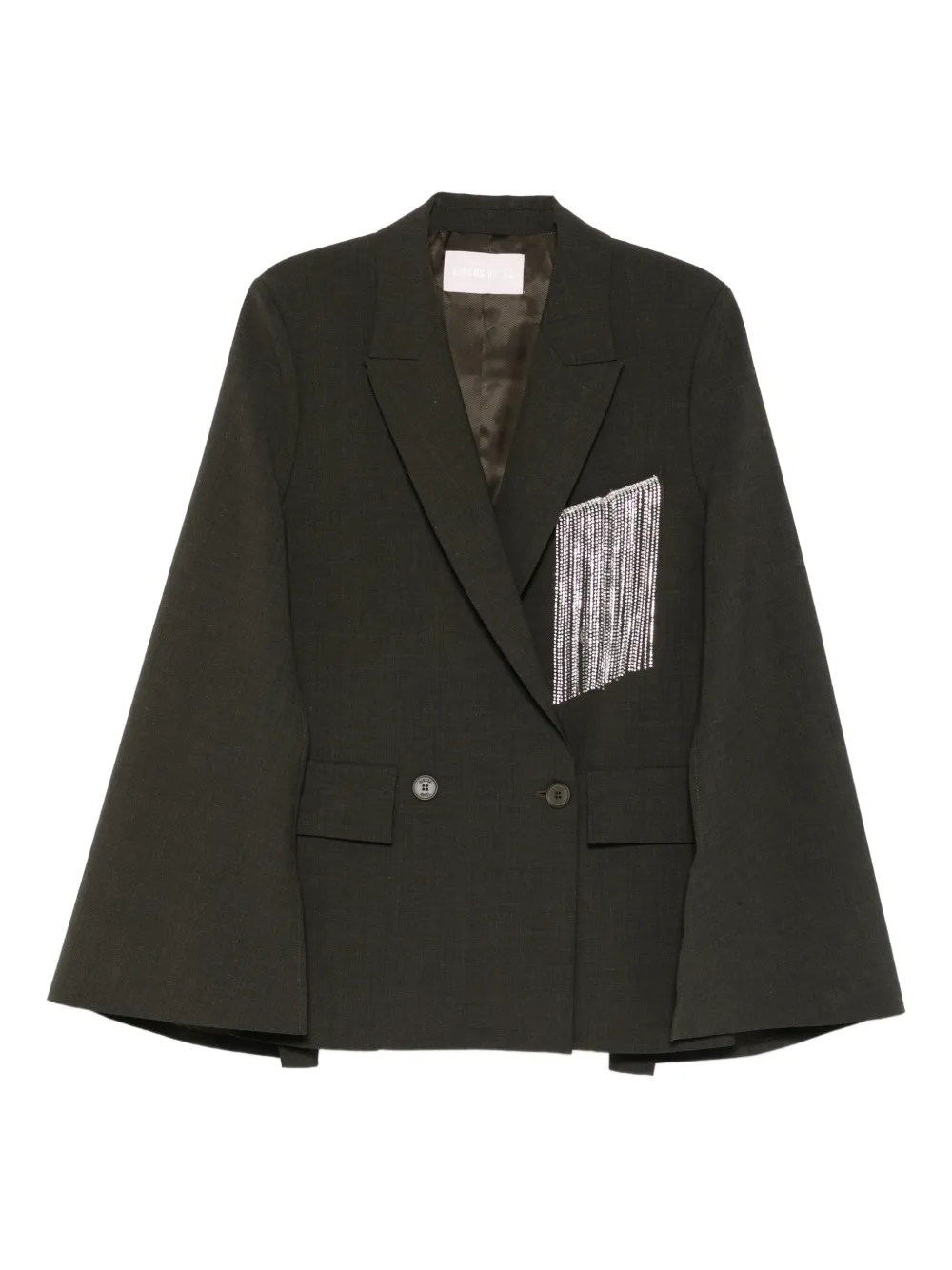 Двубортное пальто с бахромой Circus Hotel, зеленый
Двубортное пальто с бахромой Circus Hotel, зеленый