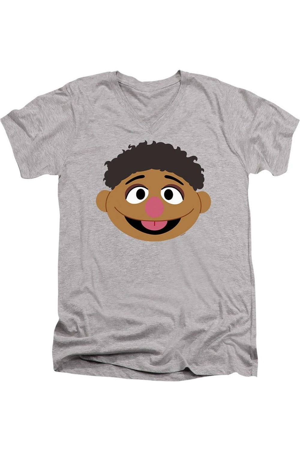 Футболка с коротким рукавом и V-образным вырезом для взрослых из хлопка премиум-класса «Улица Сезам» Тамир Фейс Gildan, цвет athletic heather
Футболка с коротким рукавом и V-образным вырезом для взрослых из хлопка премиум-класса «Улица Сезам» Тамир Фейс Gildan, цвет athletic heather