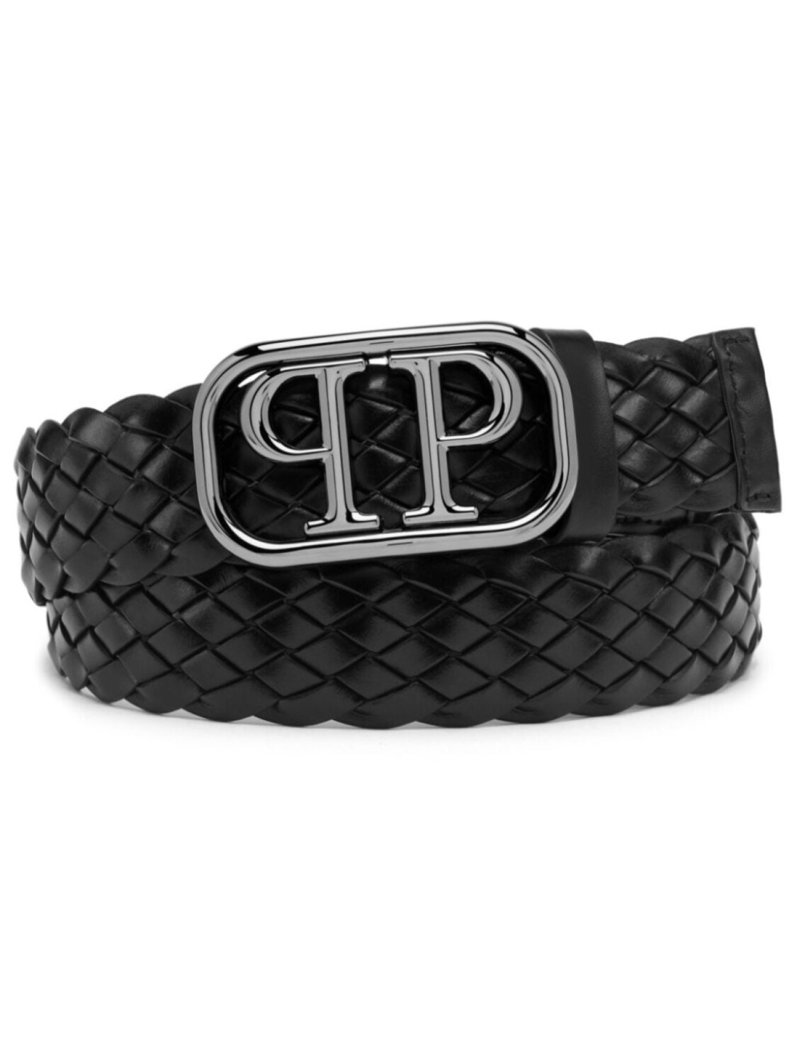 Кожаный ремень с пряжкой-логотипом Philipp Plein, черный
Кожаный ремень с пряжкой-логотипом Philipp Plein, черный