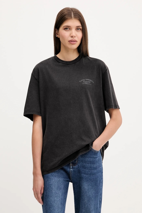 Хлопковая футболка Guess Originals, черный
Хлопковая футболка Guess Originals, черный