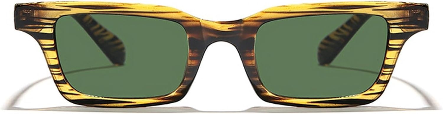 Солнцезащитные очки в стиле ретро прямоугольной оправы для женщин и мужчин. Модные солнцезащитные очки в узкой прямоугольной оправе с коричневым леопардовым принтом mincl, Green Brown
Солнцезащитные очки в стиле ретро прямоугольной оправы для женщин и мужчин. Модные солнцезащитные очки в узкой прямоугольной оправе с коричневым леопардовым принтом mincl, Green Brown