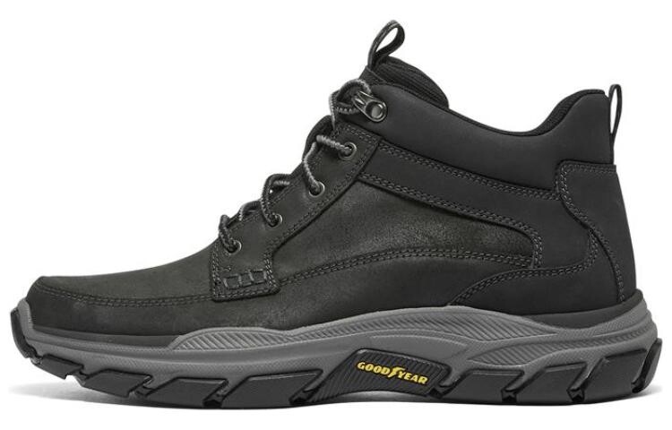 Respected Hiking Shoes Men High Top Black/Grey Skechers
Respected Hiking Shoes Men High Top Black/Grey Skechers