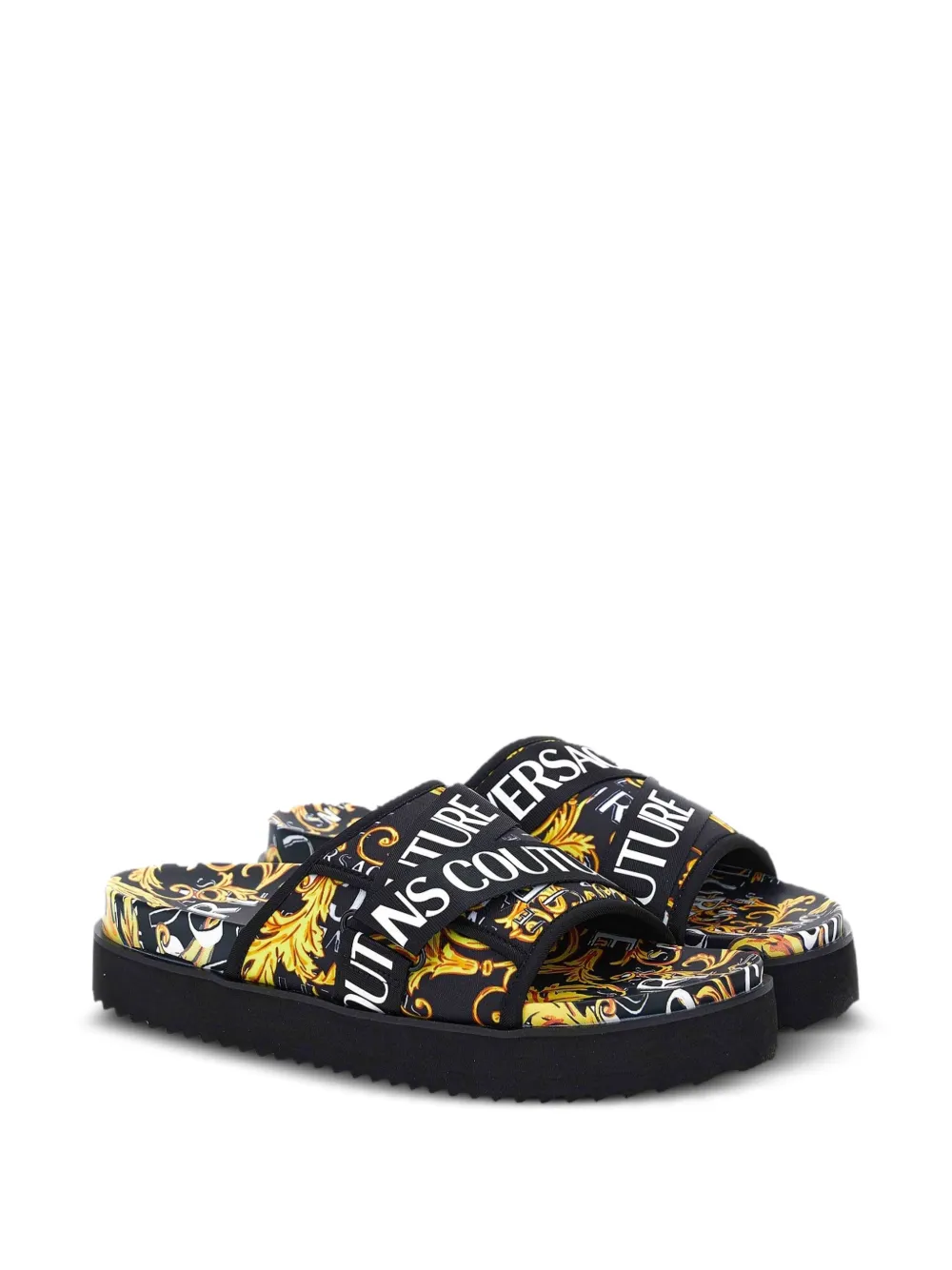 Сандалии с барочным принтом Versace Jeans Couture, черный
Сандалии с барочным принтом Versace Jeans Couture, черный