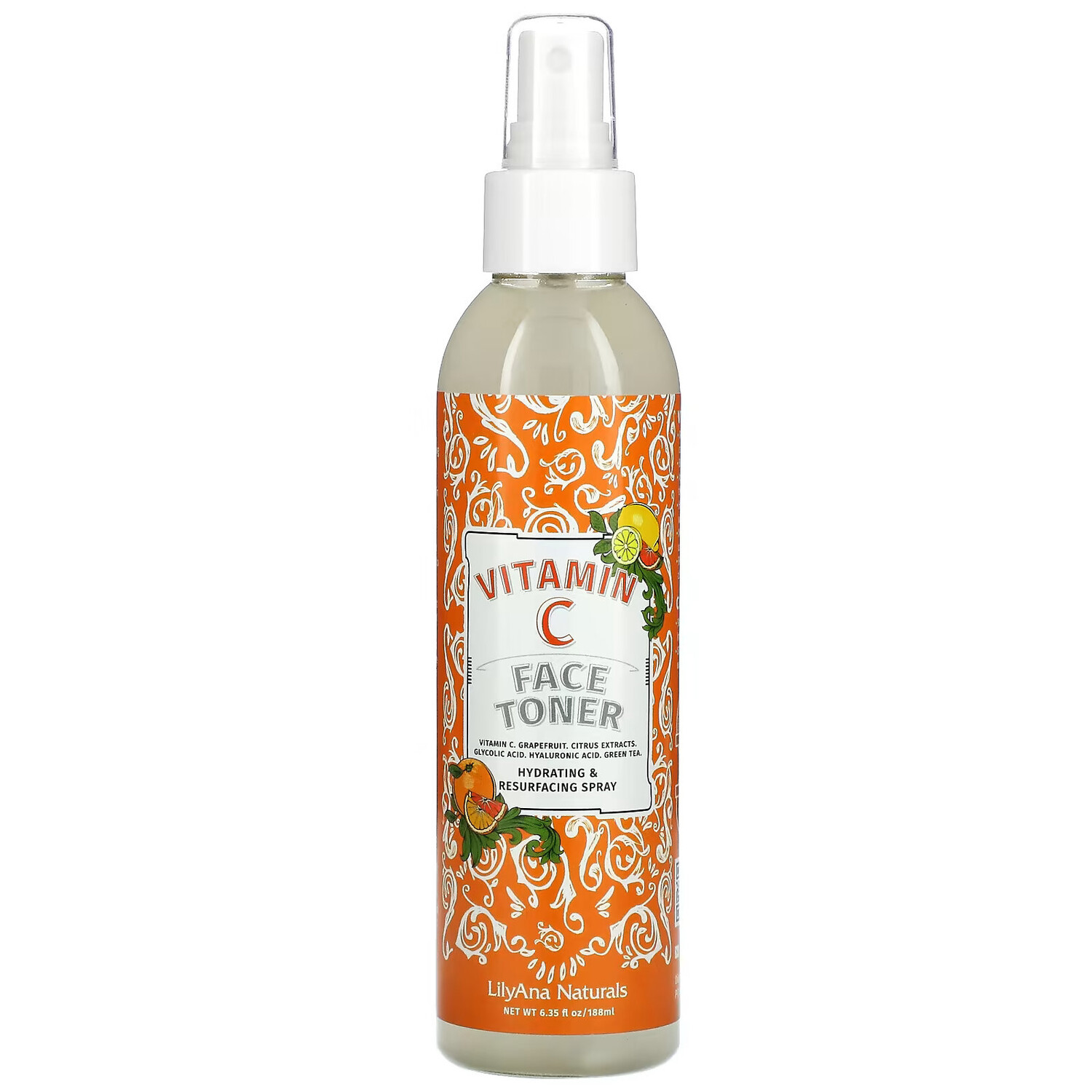 Lilyana Naturals, Тоник для лица с витамином C, 188 мл (6,35 жидк. Унции)
Lilyana Naturals, Тоник для лица с витамином C, 188 мл (6,35 жидк. Унции)