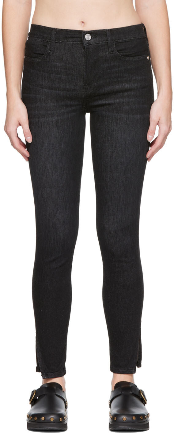 Черные джинсы скинни Le High FRAME 
Черные джинсы скинни Le High FRAME