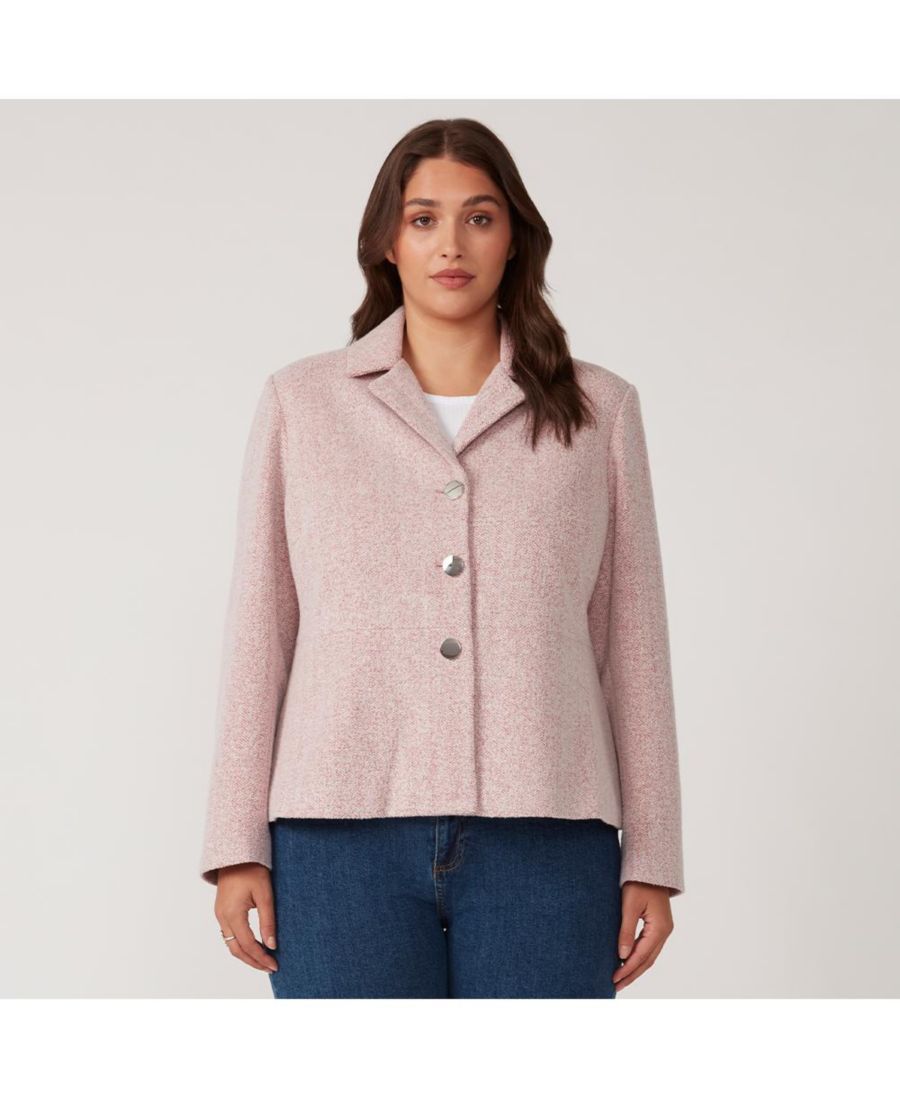 Укороченная куртка-плавка больших размеров ESTELLE, Dusty pink
Укороченная куртка-плавка больших размеров ESTELLE, Dusty pink