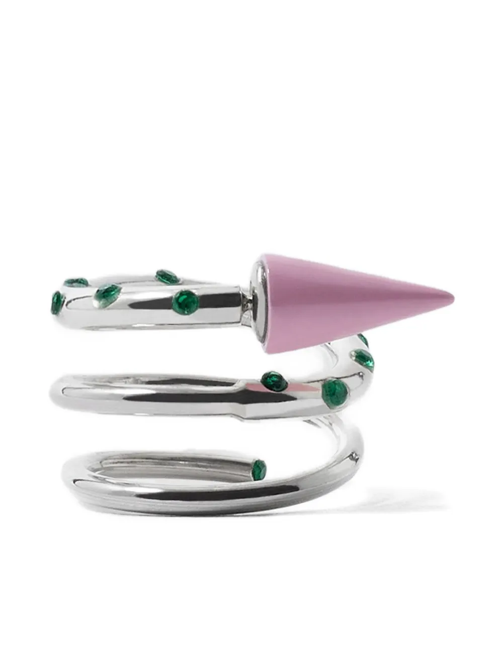 Серьга с камнями в виде спирали Sunnei, серебристый
Серьга с камнями в виде спирали Sunnei, серебристый