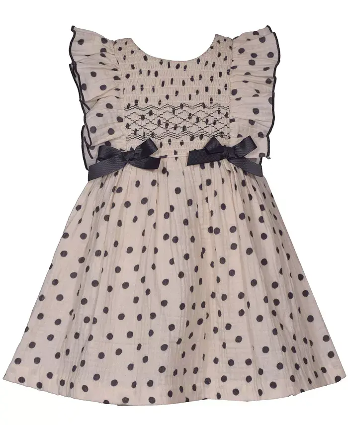 Платье для девочки с рюшами в горошек Bonnie Baby
Платье для девочки с рюшами в горошек Bonnie Baby