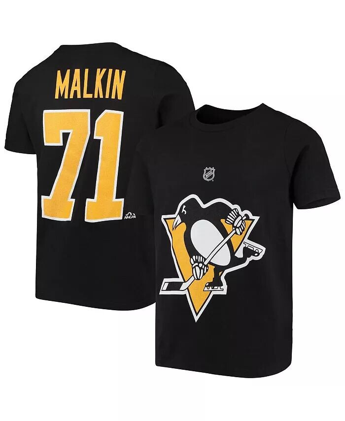 Черная футболка Big Boys Evgeni Malkin Pittsburgh Penguins с именем и номером игрока Outerstuff, черный
Черная футболка Big Boys Evgeni Malkin Pittsburgh Penguins с именем и номером игрока Outerstuff, черный