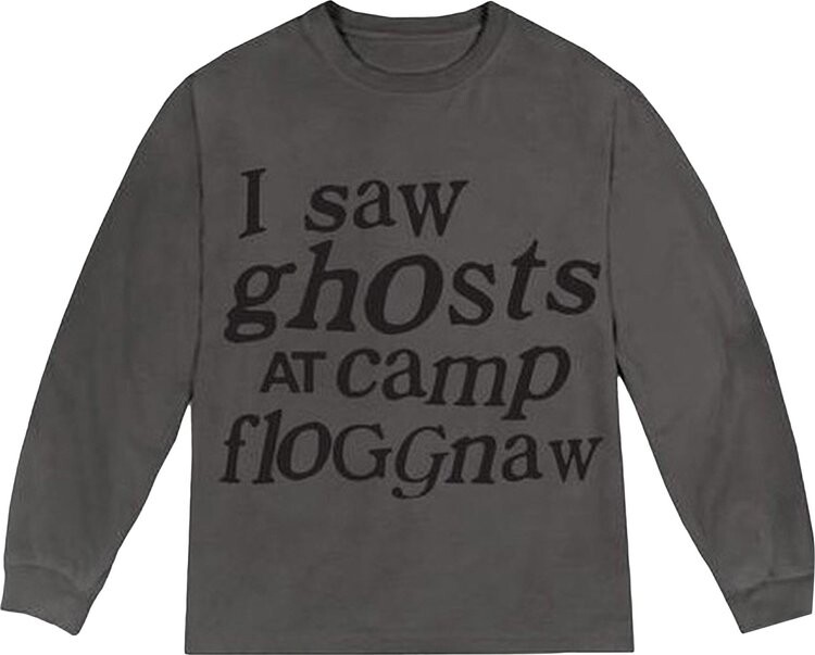 Лонгслив Cactus Plant Flea Market Kids See Ghosts I Saw Ghosts Long-Sleeve Tee 'Core', серый 
Лонгслив Cactus Plant Flea Market Kids See Ghosts I Saw Ghosts Long-Sleeve Tee 'Core', серый