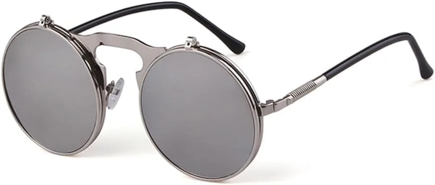 Панк-солнцезащитные очки из сплава для женщин и мужчин, винтажные металлические готические солнцезащитные очки с откидной крышкой, ретро-очки, M1 Generic, M-214
Панк-солнцезащитные очки из сплава для женщин и мужчин, винтажные металлические готические солнцезащитные очки с откидной крышкой, ретро-очки, M1 Generic, M-214