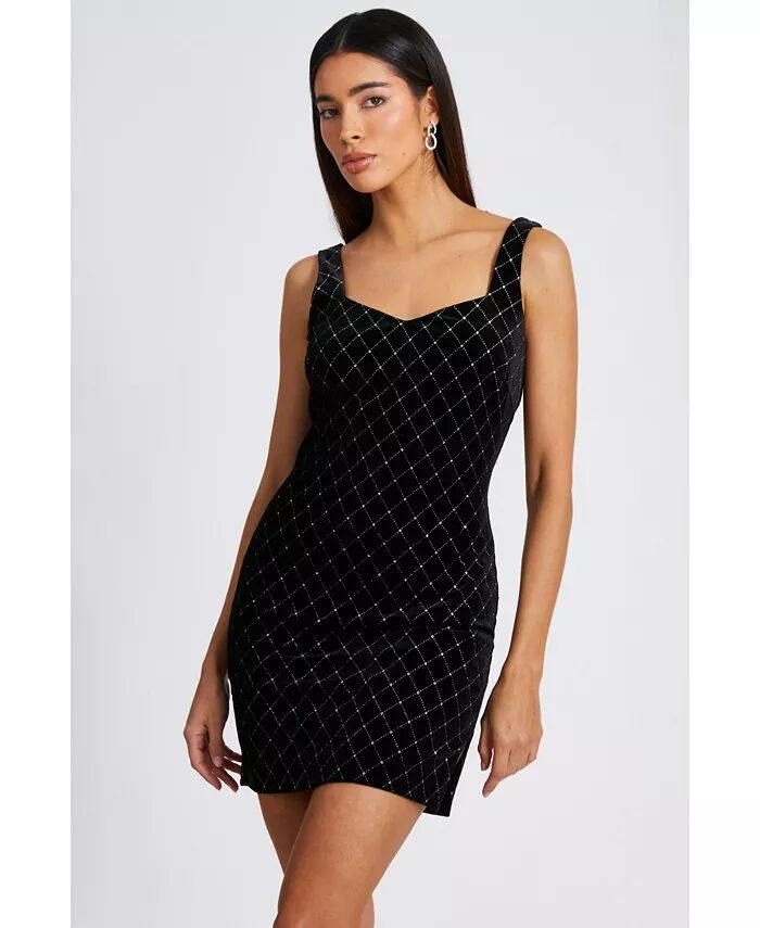 Женское облегающее мини-платье Diamonte Velvet QUIZ, черный
Женское облегающее мини-платье Diamonte Velvet QUIZ, черный