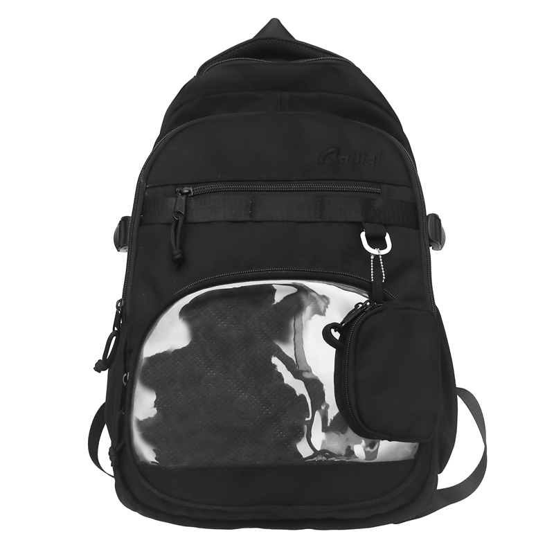 Shouldcat Нейлоновый рюкзак с ПВХ спинкой женский черно-бело-фиолетово-зелено-голубой, Black
Shouldcat Нейлоновый рюкзак с ПВХ спинкой женский черно-бело-фиолетово-зелено-голубой, Black