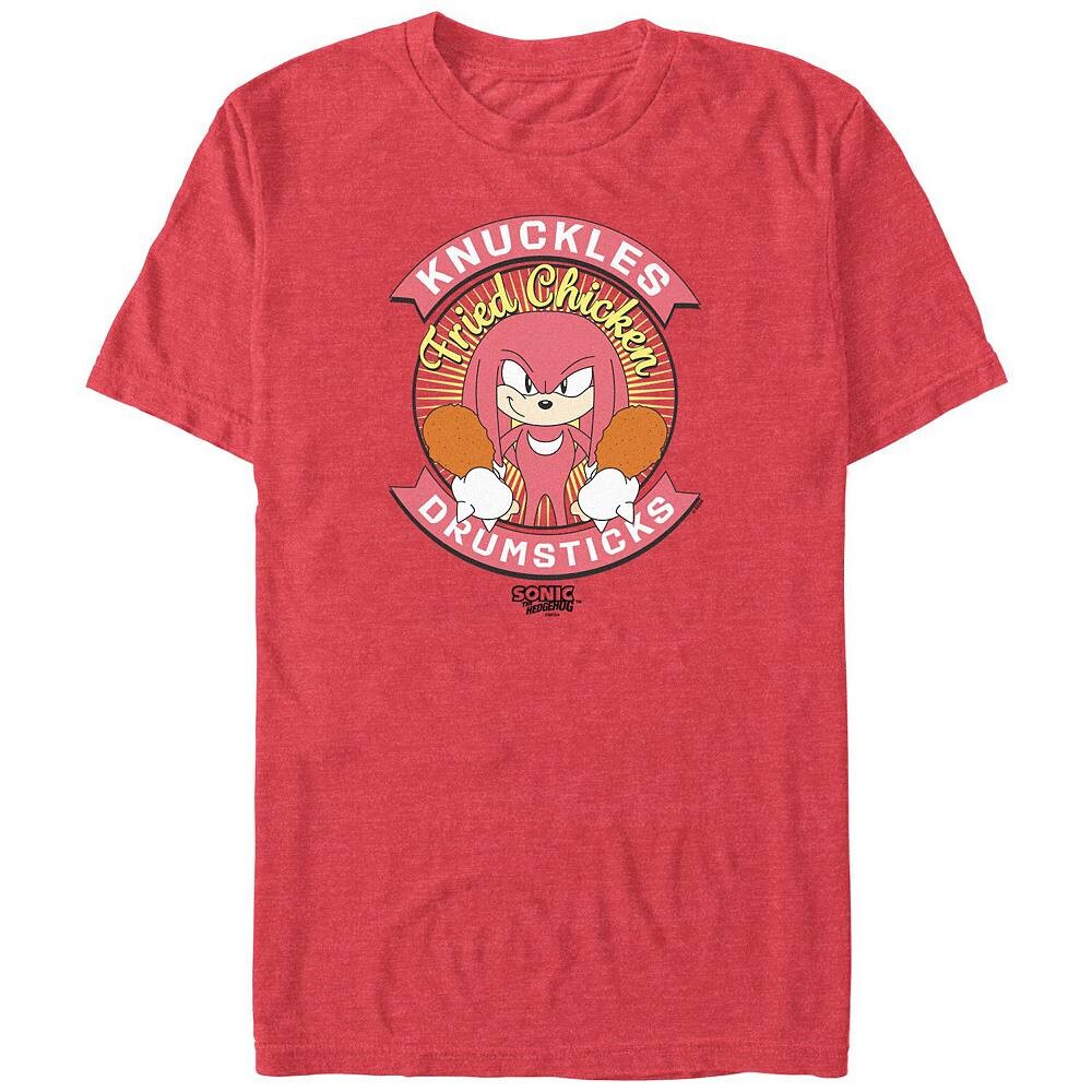 Мужская футболка с рисунком жареной курицы Sonic The Hedgehog Knuckles Licensed Character, цвет Red Heather
Мужская футболка с рисунком жареной курицы Sonic The Hedgehog Knuckles Licensed Character, цвет Red Heather
