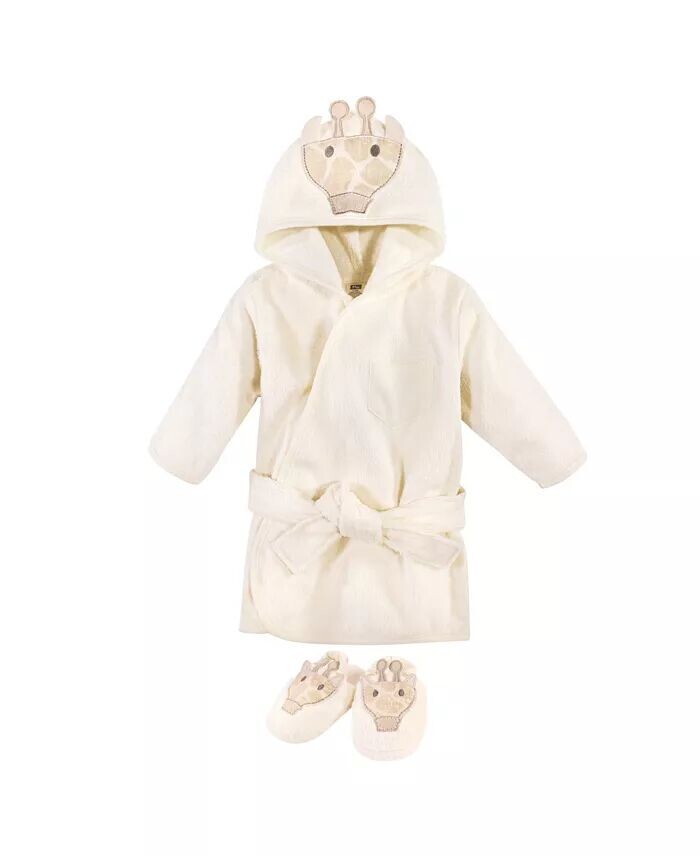 Хлопковый халат и тапочки с лицом животного для маленьких мальчиков, 2 предмета, современный жираф, 0–9 месяцев Hudson Baby, бежевый
Хлопковый халат и тапочки с лицом животного для маленьких мальчиков, 2 предмета, современный жираф, 0–9 месяцев Hudson Baby, бежевый