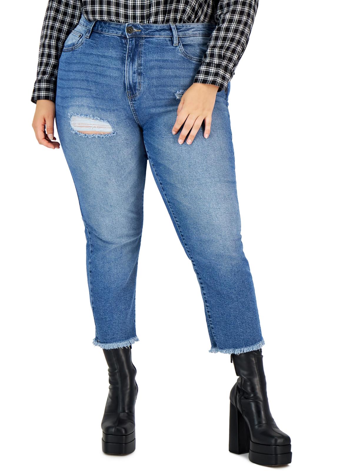 Женские джинсы с высокой посадкой и бахромой по низу, прямые Celebrity Pink, цвет potenza
Женские джинсы с высокой посадкой и бахромой по низу, прямые Celebrity Pink, цвет potenza