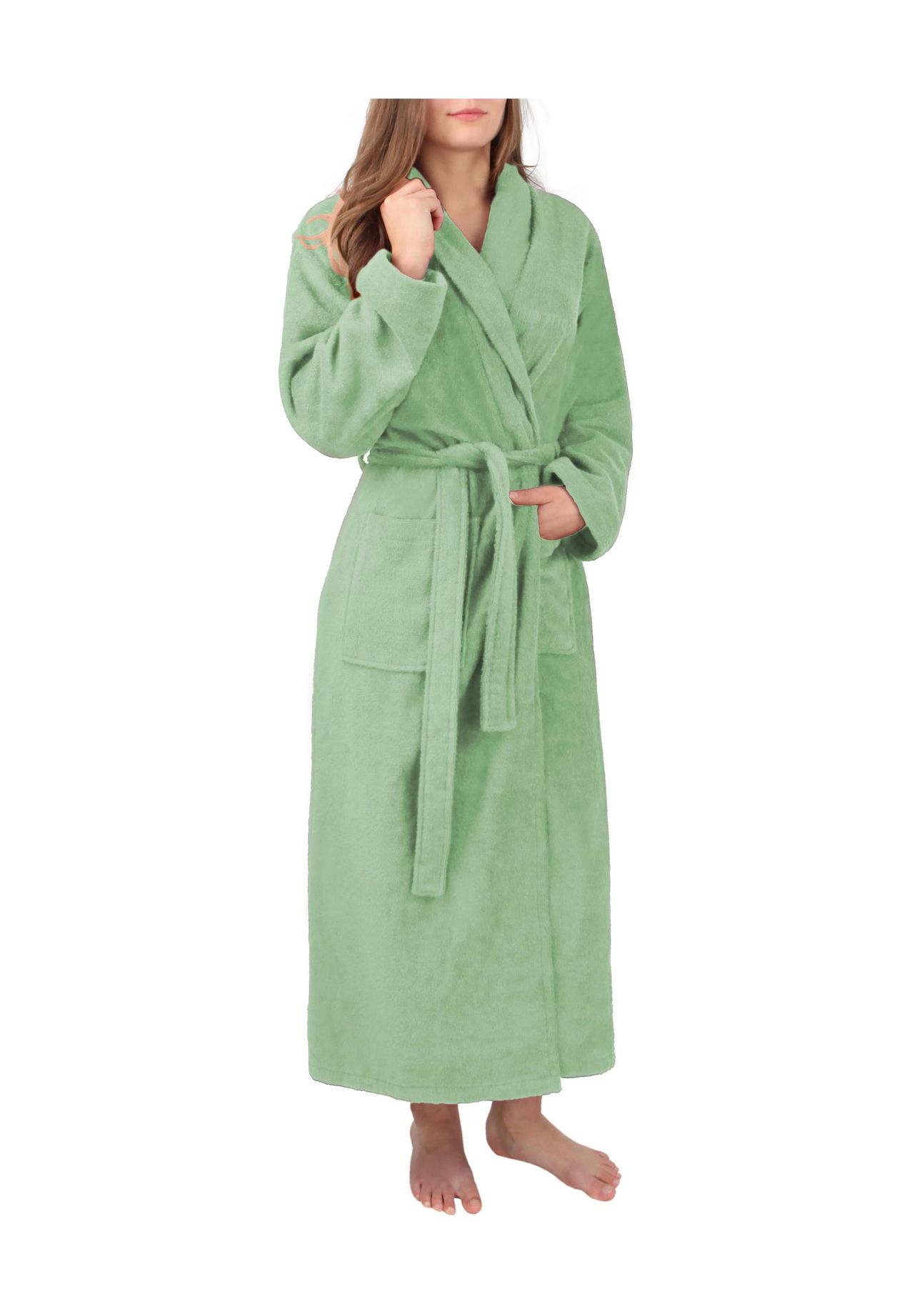 Женский халат премиум класса базовый Normani, светло-зеленый
Женский халат премиум класса базовый Normani, светло-зеленый