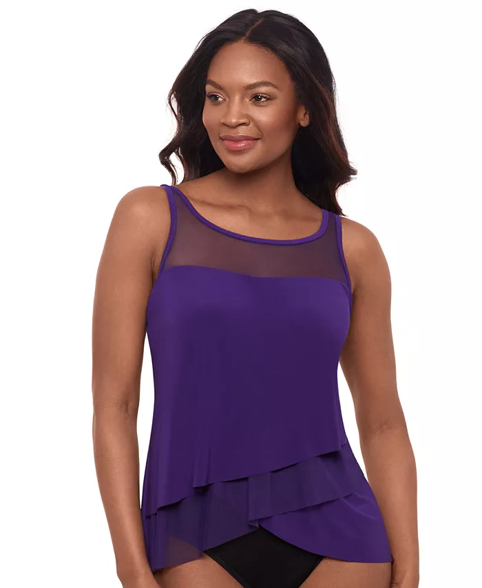 Иллюзионист Mirage Топ-танкини с косточками Miraclesuit, фиолетовый 
Иллюзионист Mirage Топ-танкини с косточками Miraclesuit, фиолетовый