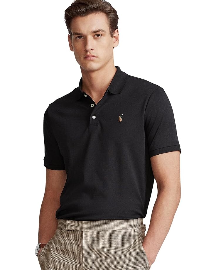 Поло Polo Ralph Lauren Classic Fit Soft Cotton, цвет Polo Black 
Поло Polo Ralph Lauren Classic Fit Soft Cotton, цвет Polo Black
