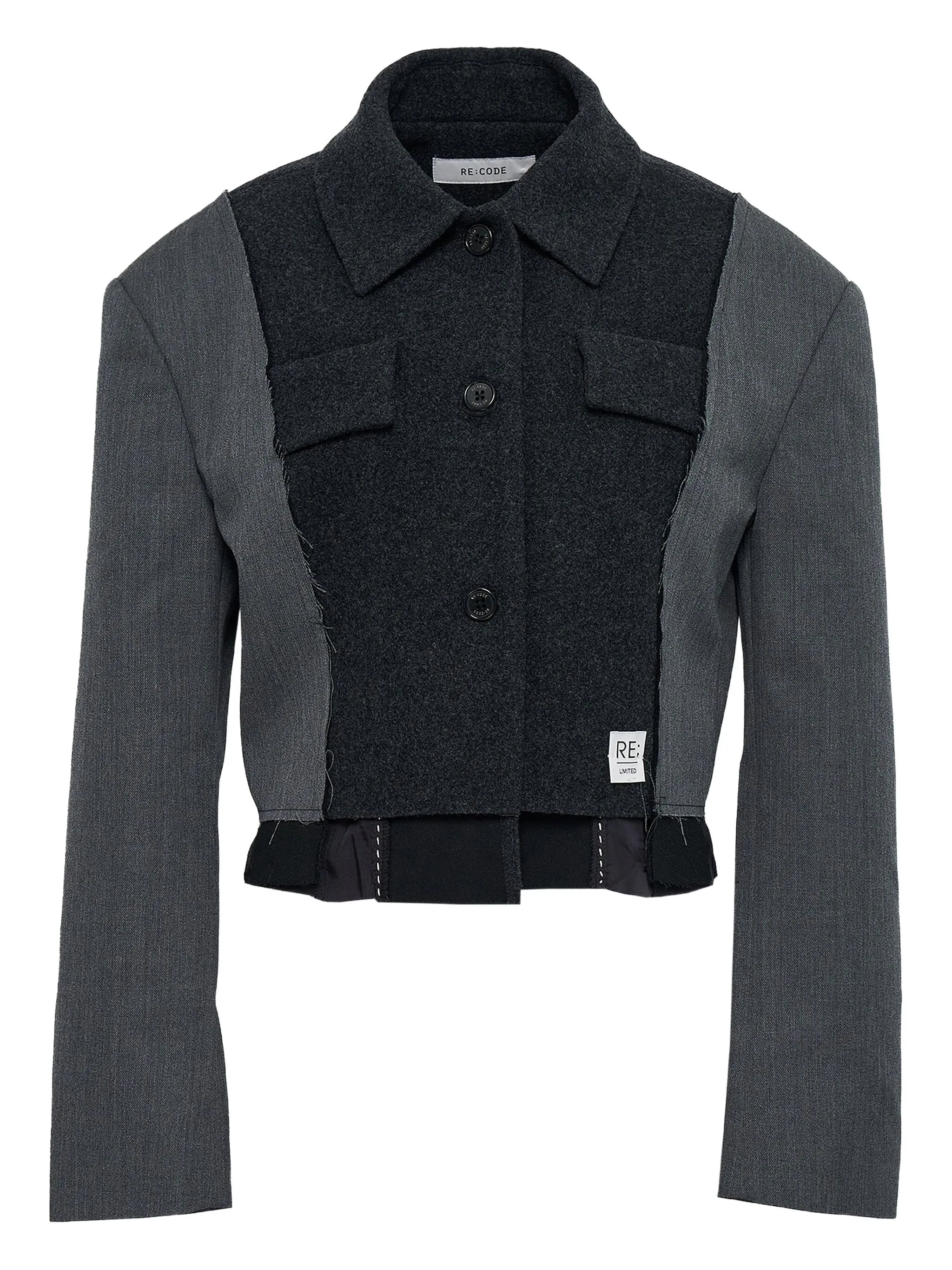 Укороченная куртка со вставками Re Code, серый
Укороченная куртка со вставками Re Code, серый