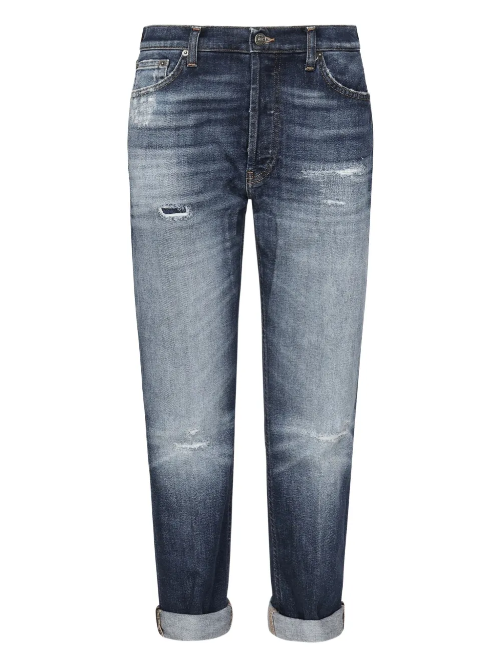 Джинсы с эффектом потертости и карманами DONDUP, синий
Джинсы с эффектом потертости и карманами DONDUP, синий