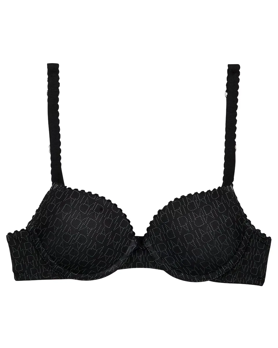 Бюстгальтер на косточках из микрофибры с подкладкой для девочек с монограммным принтом Dim, черный
Бюстгальтер на косточках из микрофибры с подкладкой для девочек с монограммным принтом Dim, черный