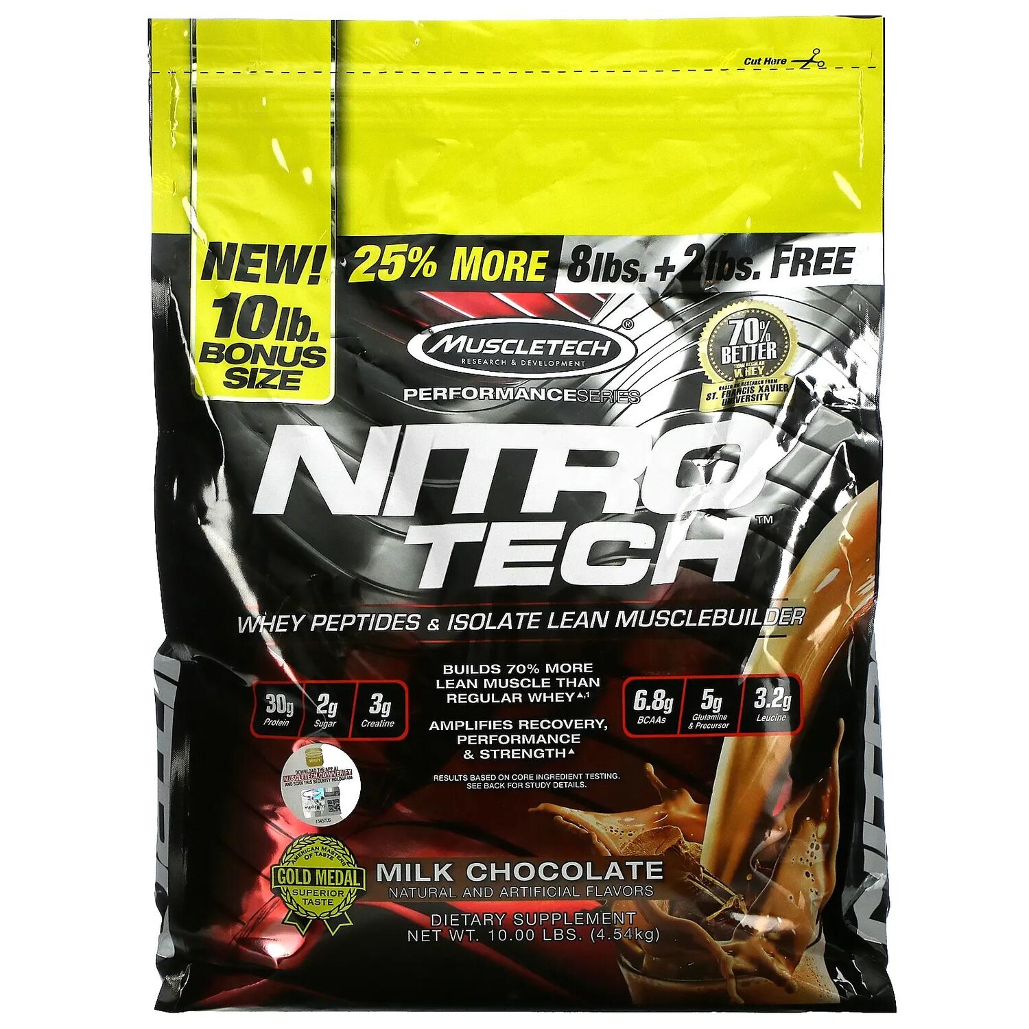 Muscletech Nitro Tech сывороточные пептиды и изолят сыворотки средство для наращивания сухой мышечной массы сывороточный протеин в порошке со вкусом молочного шоколада 4,54 кг (10 фунтов)
Muscletech Nitro Tech сывороточные пептиды и изолят сыворотки средство для наращивания сухой мышечной массы сывороточный протеин в порошке со вкусом молочного шоколада 4,54 кг (10 фунтов)