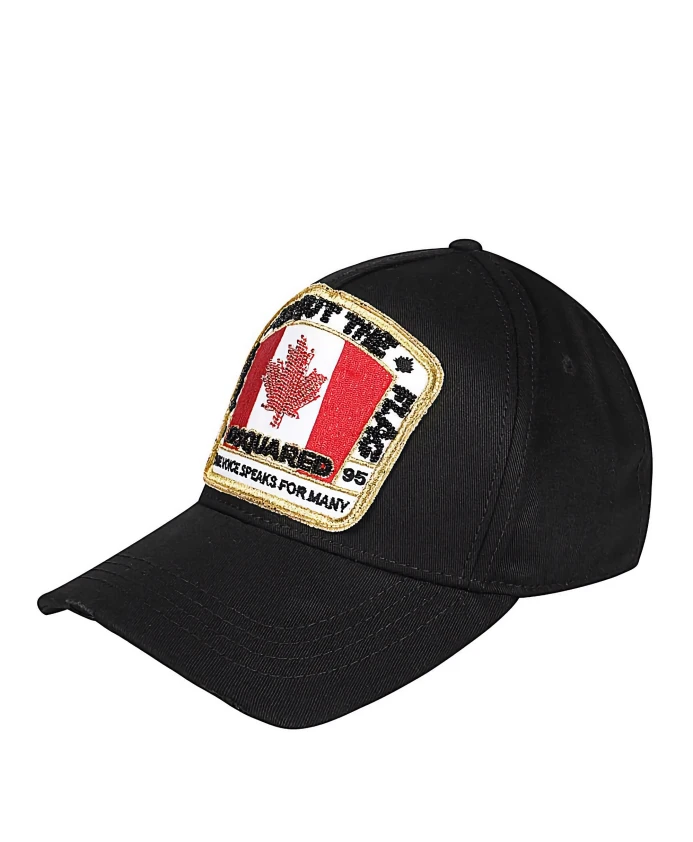 Бейсболка с вышитым логотипом Dsquared2, черный
Бейсболка с вышитым логотипом Dsquared2, черный